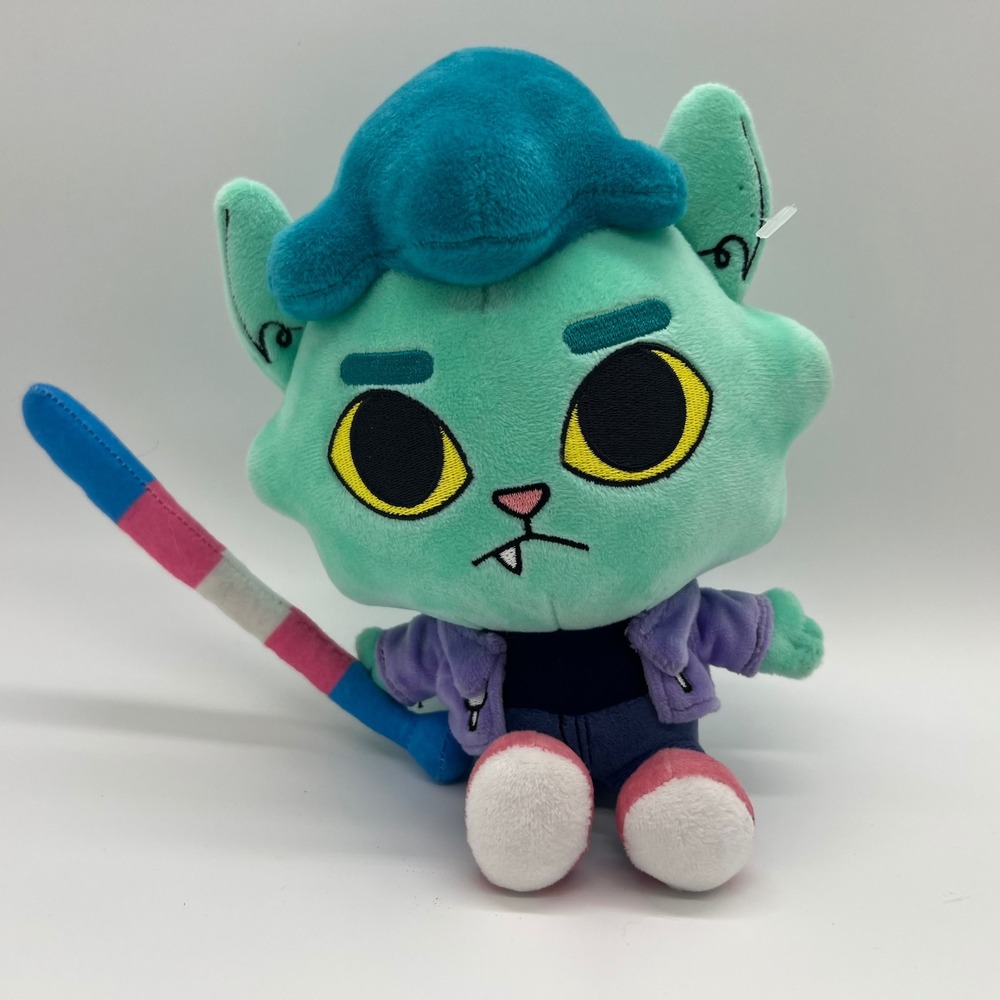 Makeship Night in the Woods Mae Borowski Plush Toy Cat Collectible Teal Purple